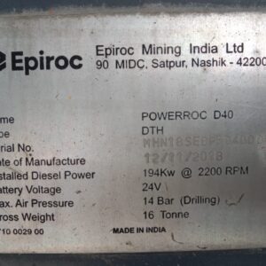 epiroc powerroc d40 drilling rig 4