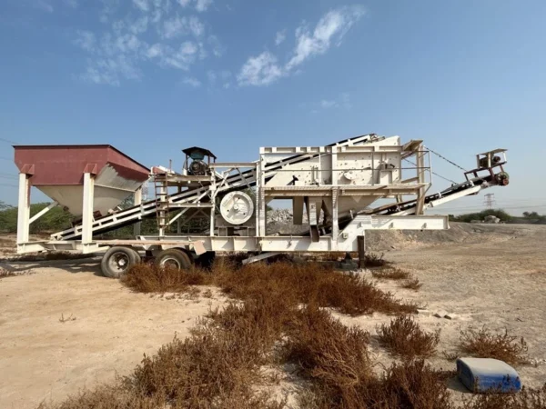 godwin 36x6 mobile jaw crusher with 4 deck screen and hopper