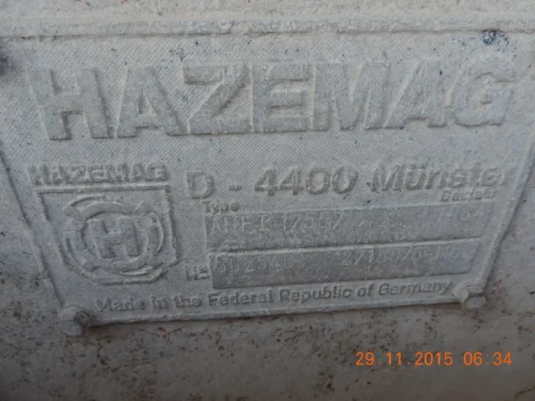 skid mounted hazemag 1310 impact crusher 5